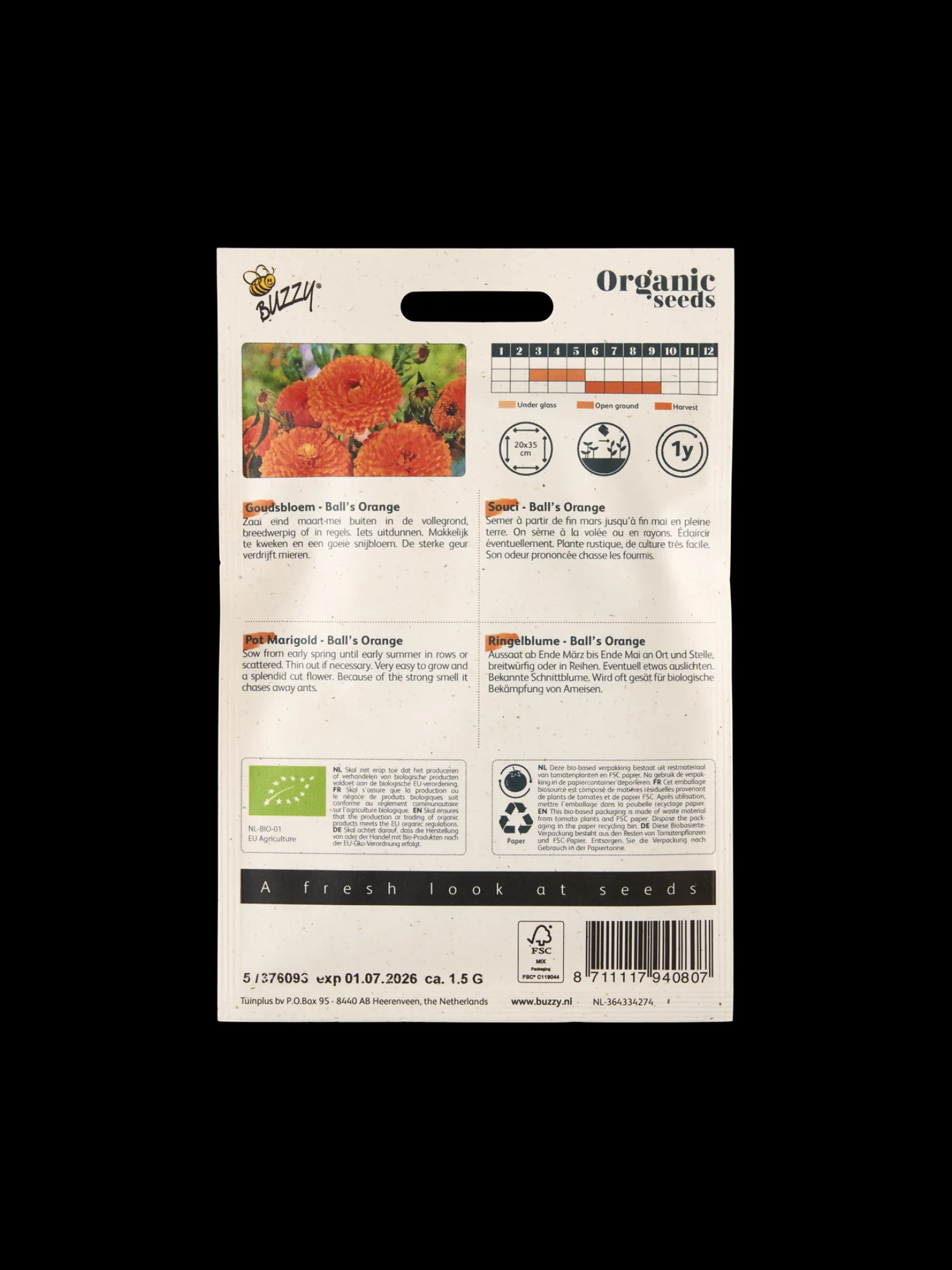 Søstrene Grene Schweiz Garten|Garten Und Balkon<Buzzy® Bio-Ringelblume Ball‘s Orange