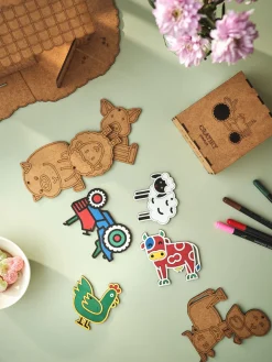 Kinder Søstrene Grene Schweiz Holzspielzeug<DIY-Set Animal Friends