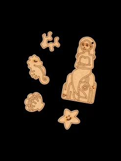 Kinder Søstrene Grene Schweiz Holzspielzeug<DIY-Set Die Kleine Meerjungfrau