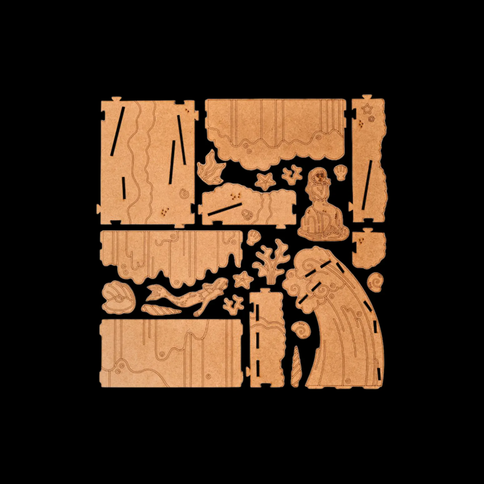 Kinder Søstrene Grene Schweiz Holzspielzeug<DIY-Set Seashell Shore