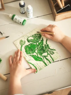 Søstrene Grene Schweiz Malereibedarf<Gummiplatte 18 X 24 Für Linolschnitt