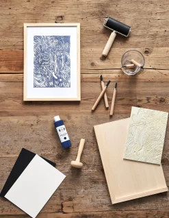 Søstrene Grene Schweiz Malereibedarf<Gummiplatte A5 Für Linolschnitt