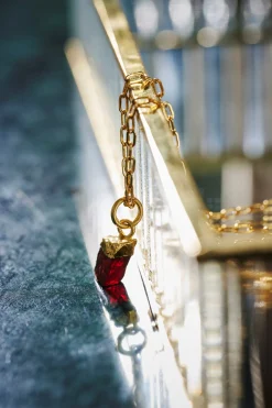 Søstrene Grene Schweiz Halsketten<Januar Geburtsstein-Anhänger