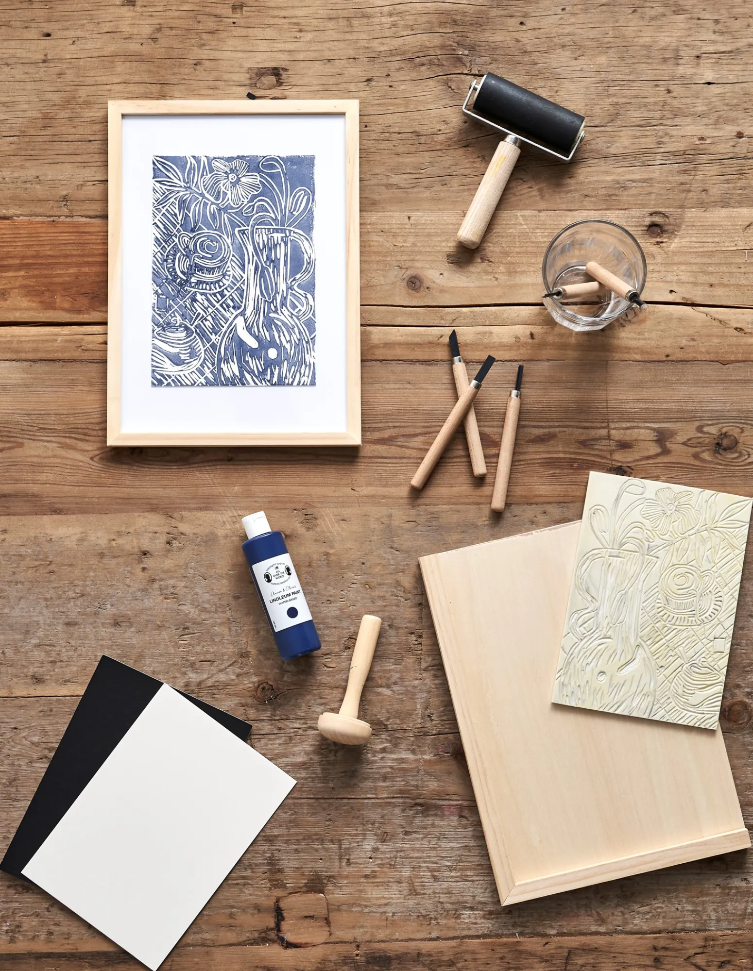 Søstrene Grene Schweiz Malereibedarf<Linolschnitt-Set