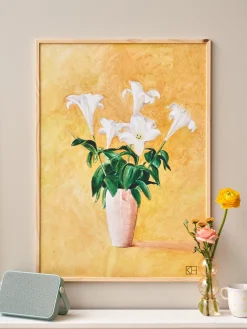 Søstrene Grene Schweiz Rahmen Und Poster<Poster Lilien In Vase 50 X 70