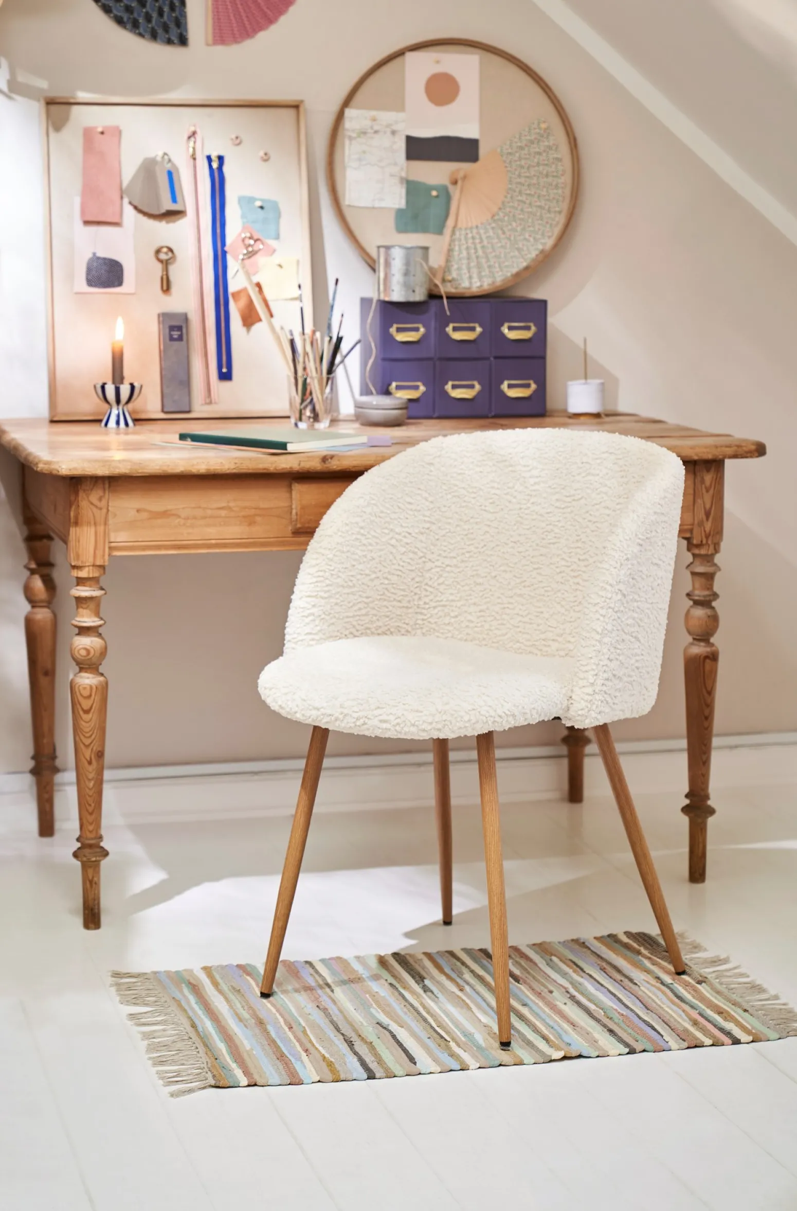 Søstrene Grene Schweiz Stühle<Stuhl Mit Teddystoff-Bezug